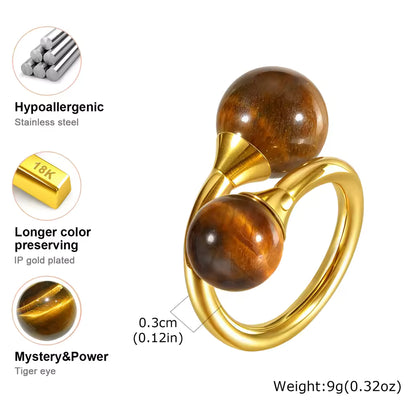 Tiger Eye Statement Ring