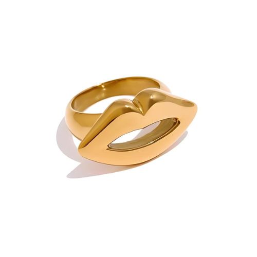 Woman’s gold plated ring. Father and Daughter Jewelry.