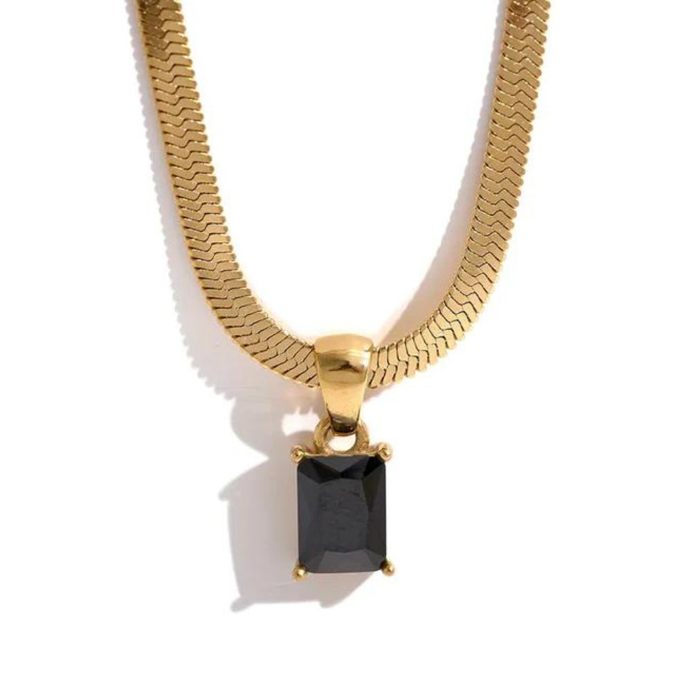 Woman’s gold plated necklace. Father and Daughter Jewelry.