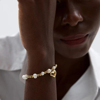 Heart of Pearl Bracelet - Father and Daughter Jewelry