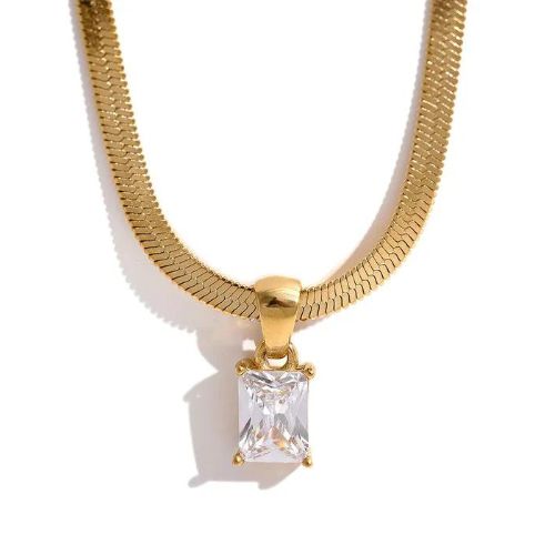 Woman’s gold plated necklace. Father and Daughter Jewelry.