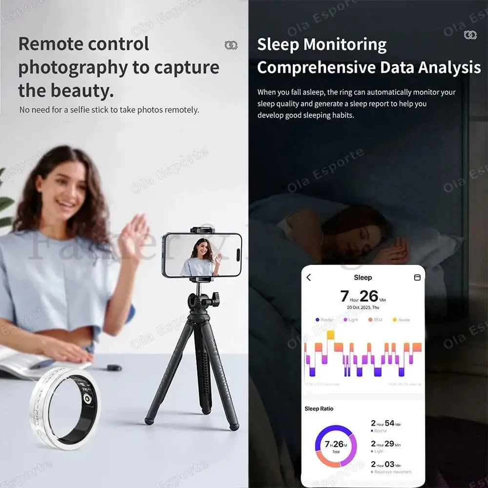 Diamond Inlaid Smart Ring