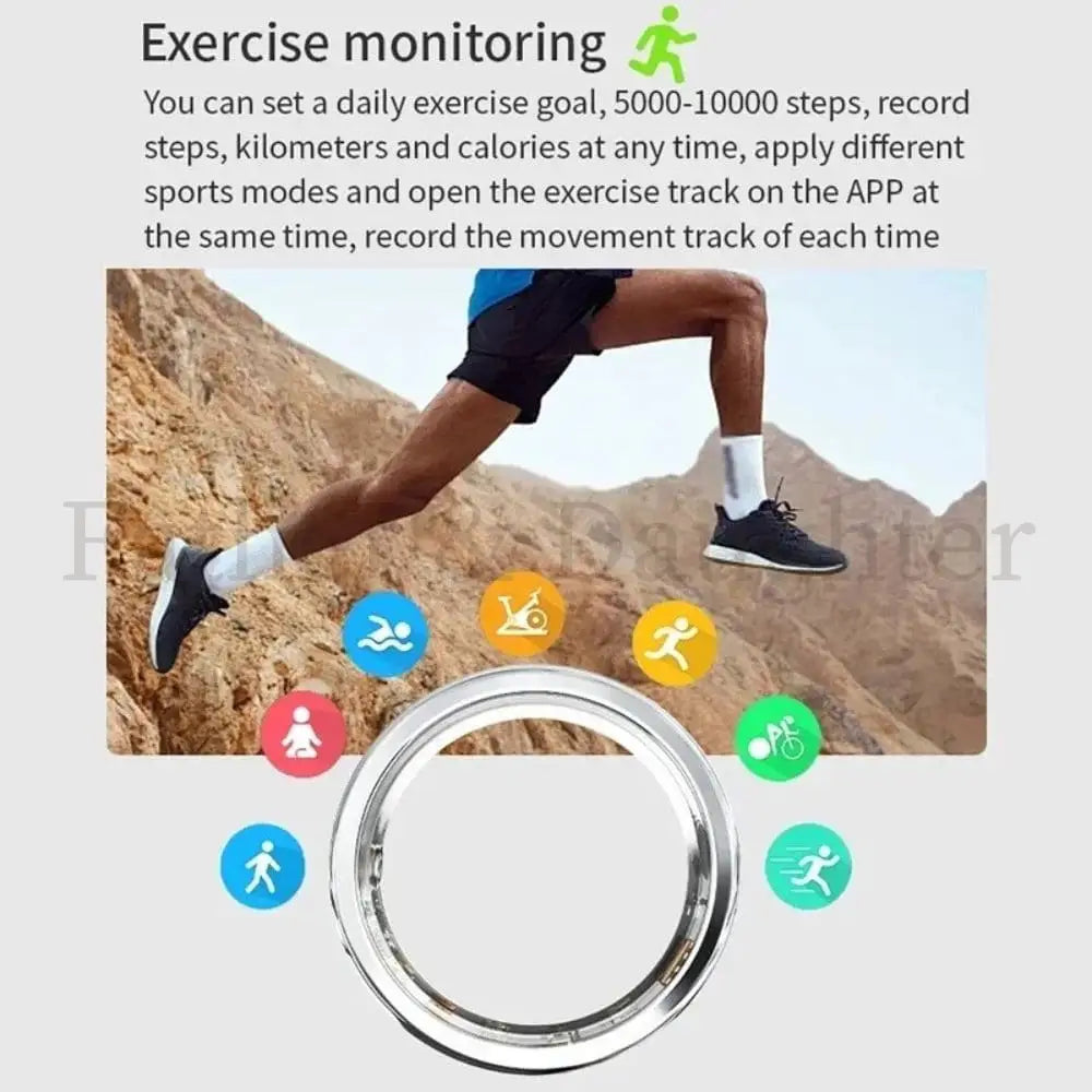 Diamond Inlaid Smart Ring