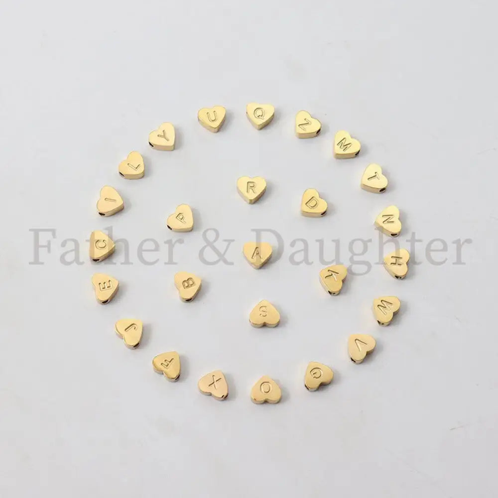 Heart Initial Pearl Bracelet