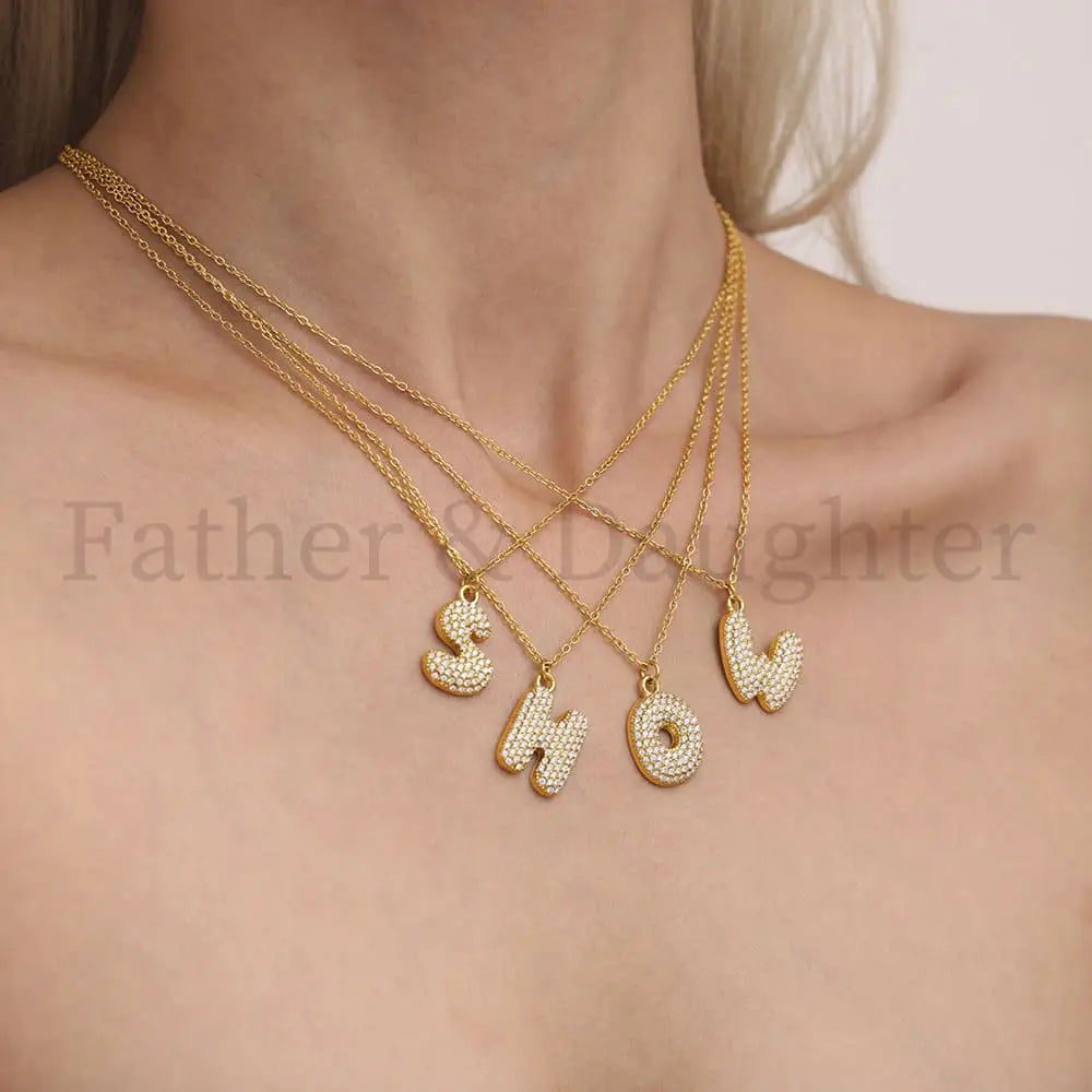 Initial Sparkle Necklace