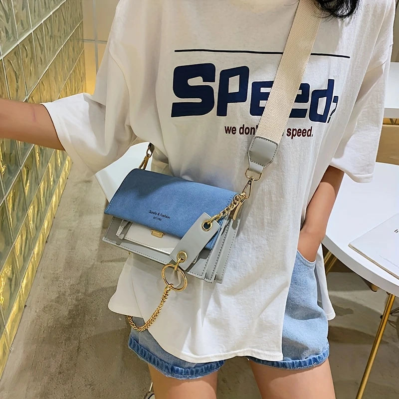Box Flap Crossbody Bag