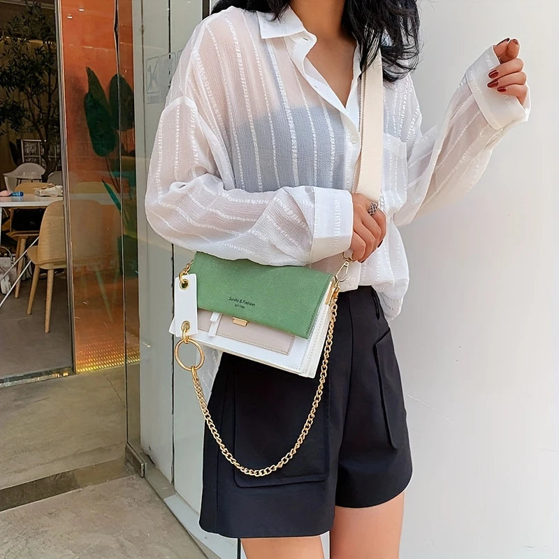 Box Flap Crossbody Bag
