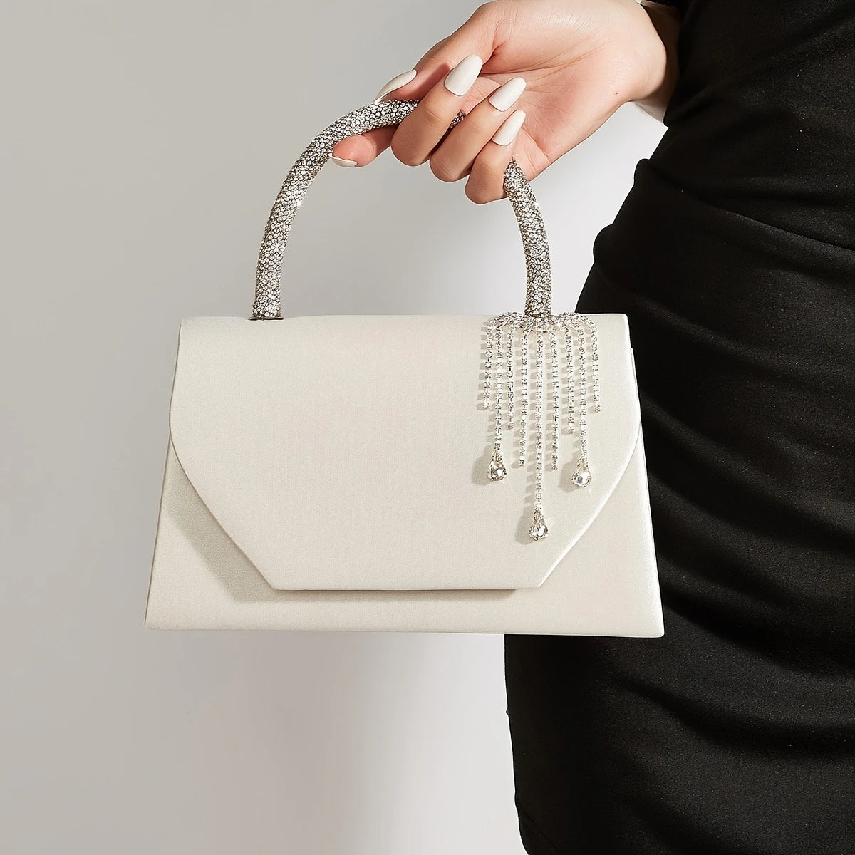 Crystal Handle Evening Bag