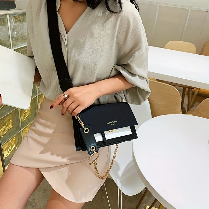 Box Flap Crossbody Bag