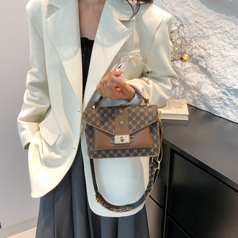 Elise Monogram Lock Crossbody Bag