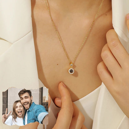 Circle Projection Necklace
