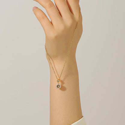 Circle Projection Necklace