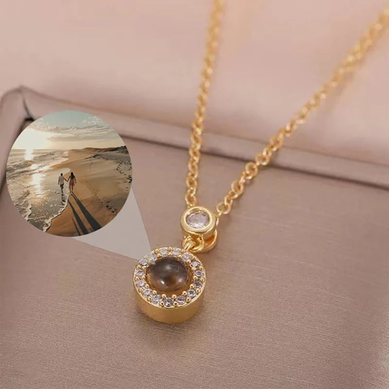 Circle Projection Necklace