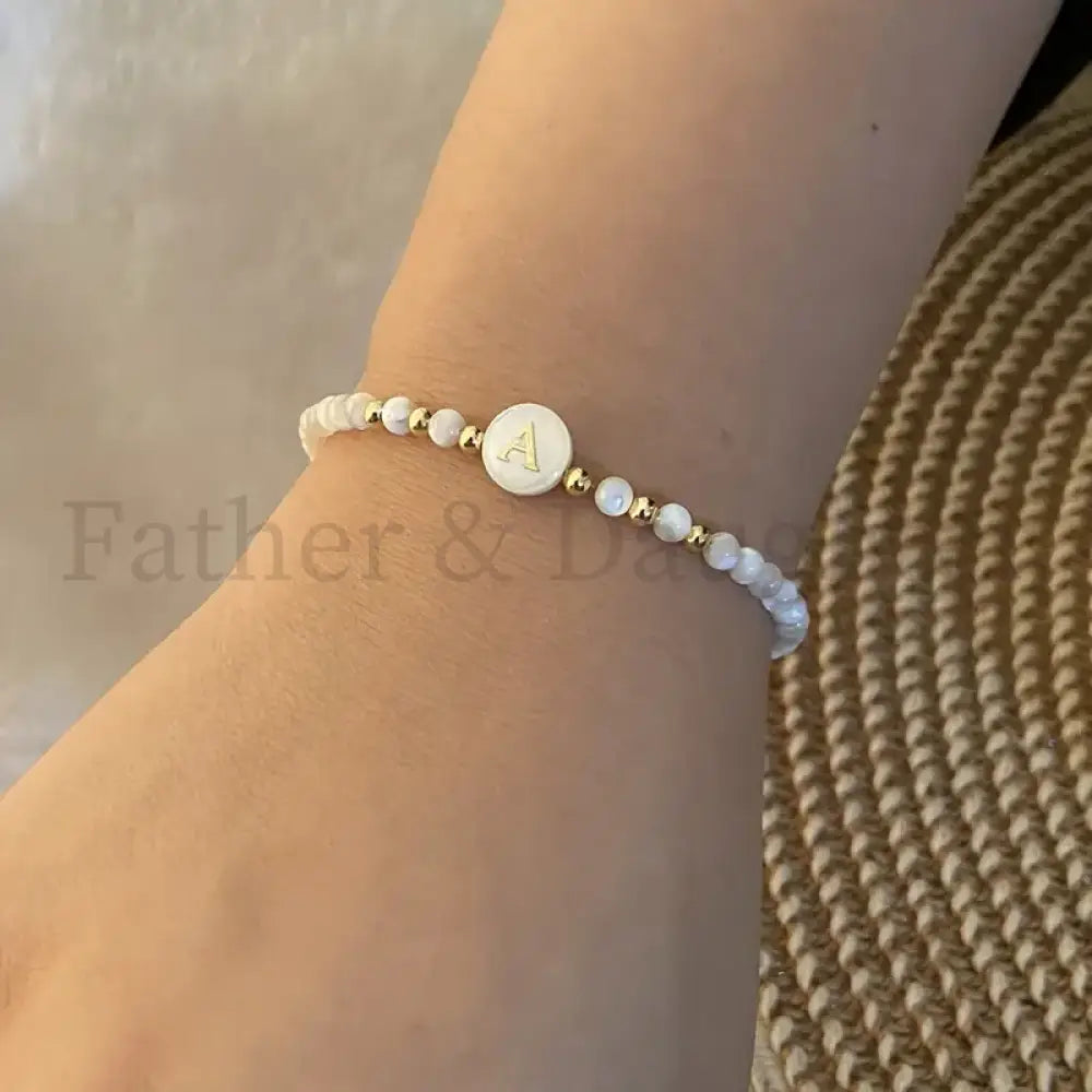 Pearl Letter Bracelet