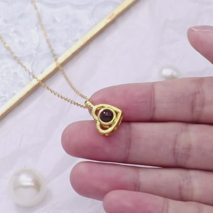 Heart Projection Necklace