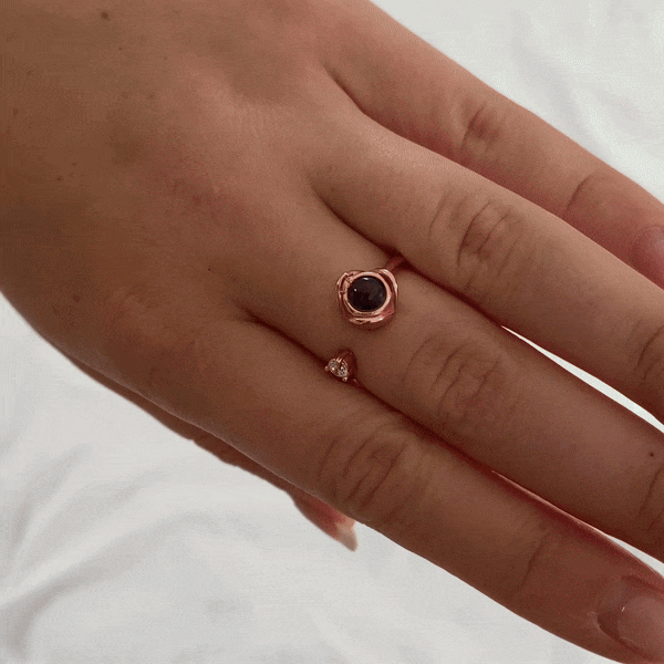 Rose Projection Ring (Resizable)