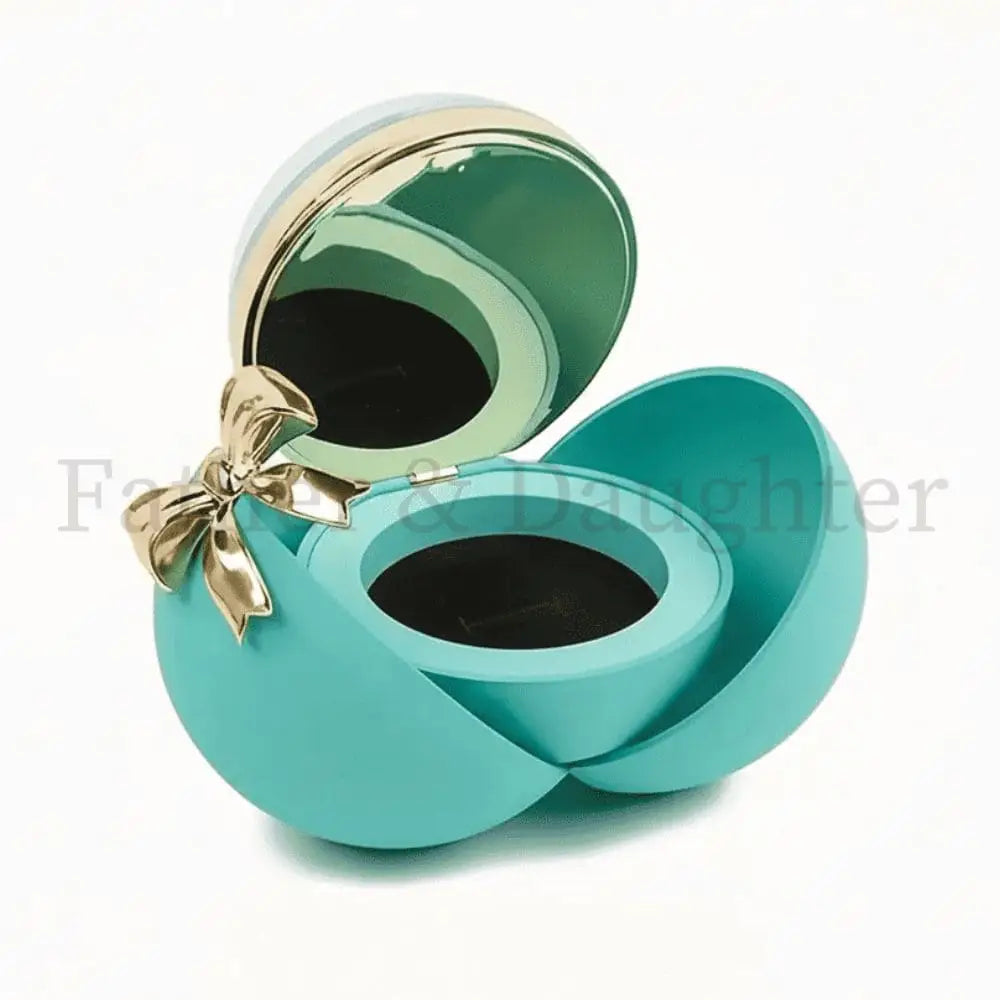Rose Ball Jewellery Gift Box Turquoise