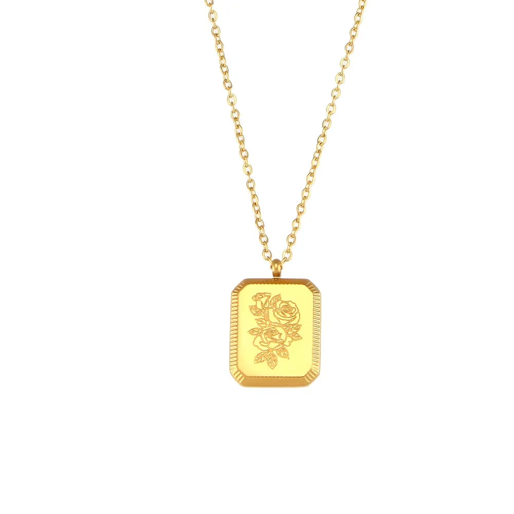 Golden Floral Necklace