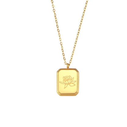 Golden Floral Necklace